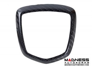 FIAT 500 Rear Emblem Trim - Carbon Fiber - FIts ABARTH models